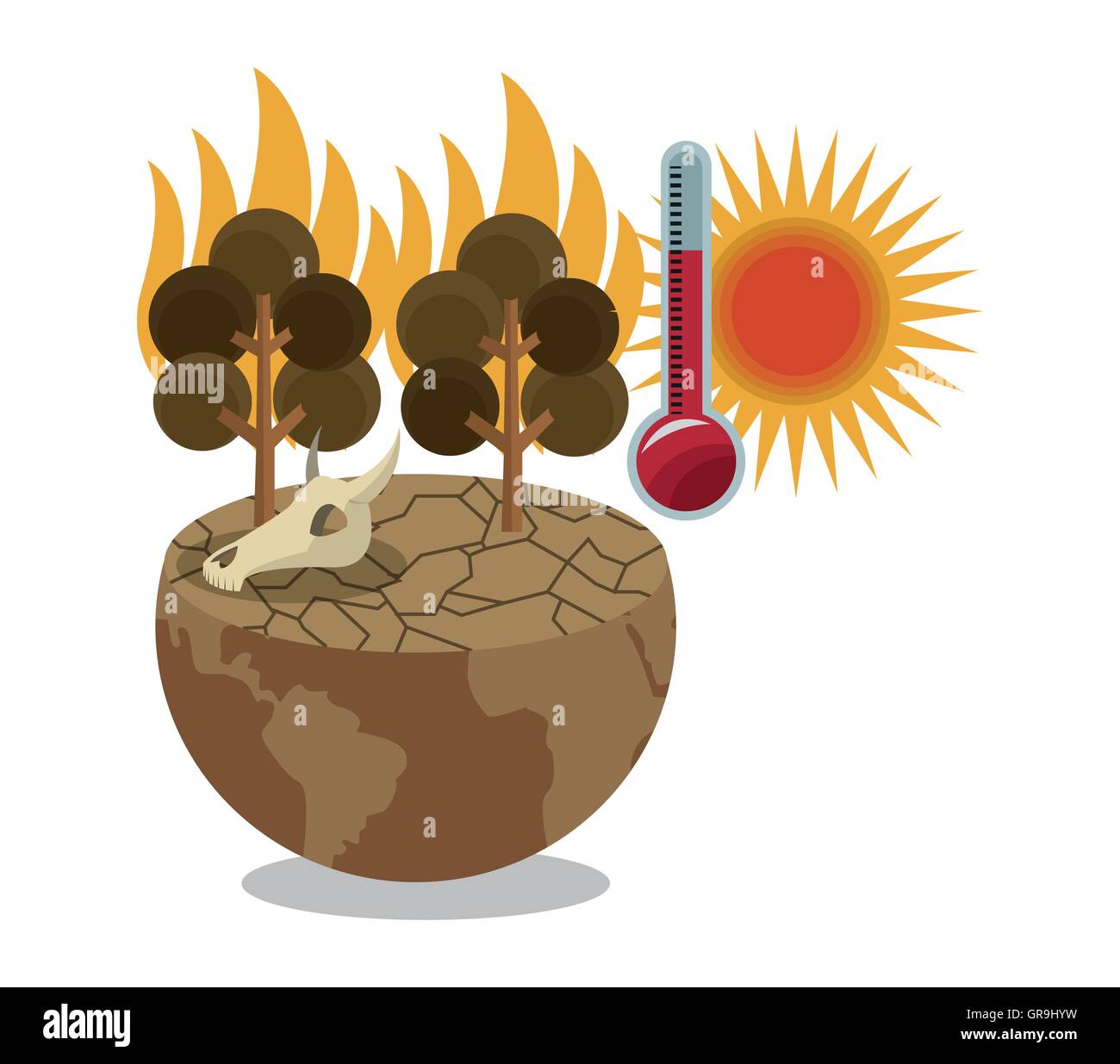 Global warming and environment design Stock Vector Image & Art - Alamy