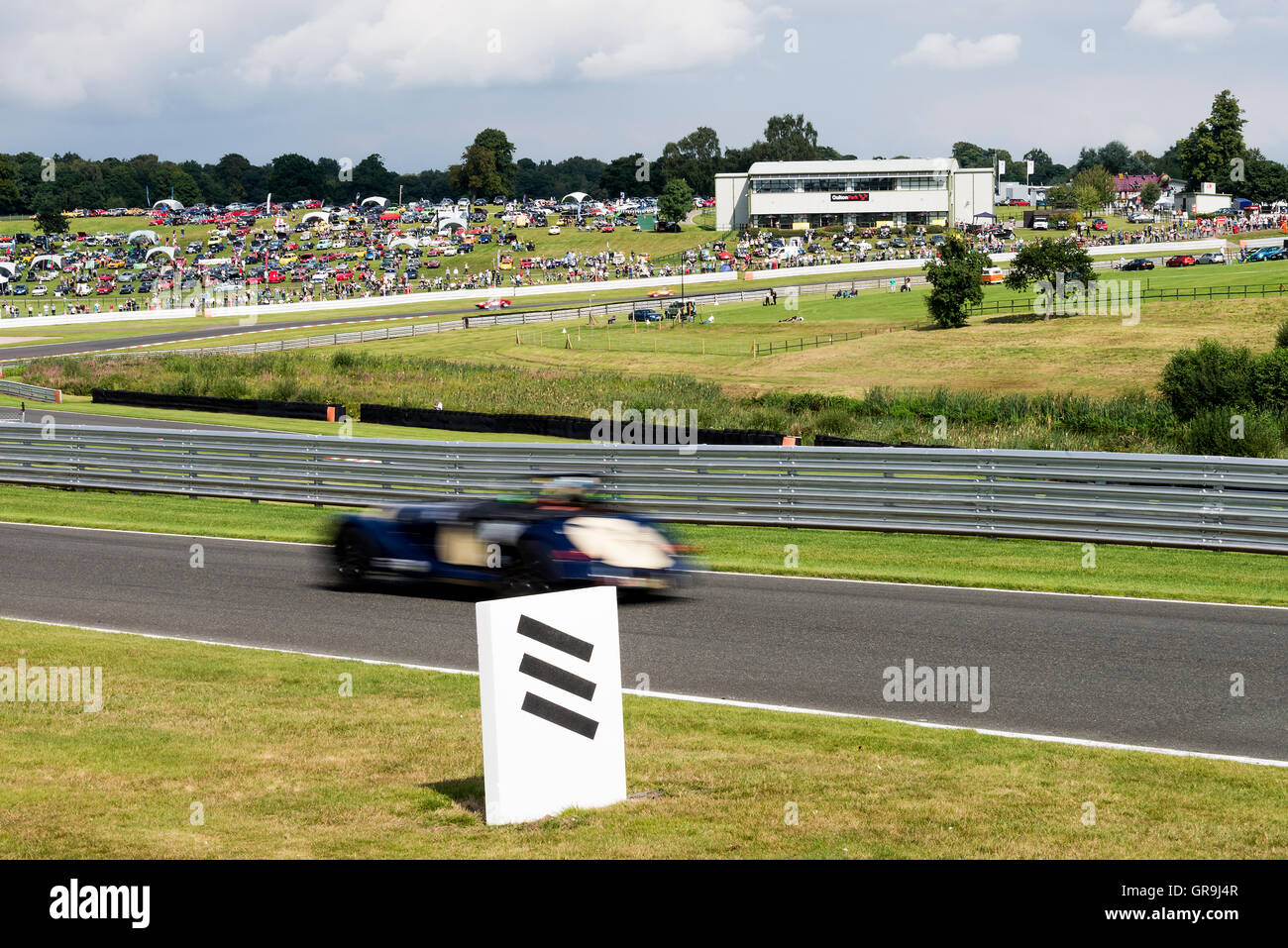 Morgan Plus 8 Sports Car in the Historic Road Sports Championship at the Oulton Park Gold Cup Meeting near Tarporley Cheshire England United Kingdom Stock Photo