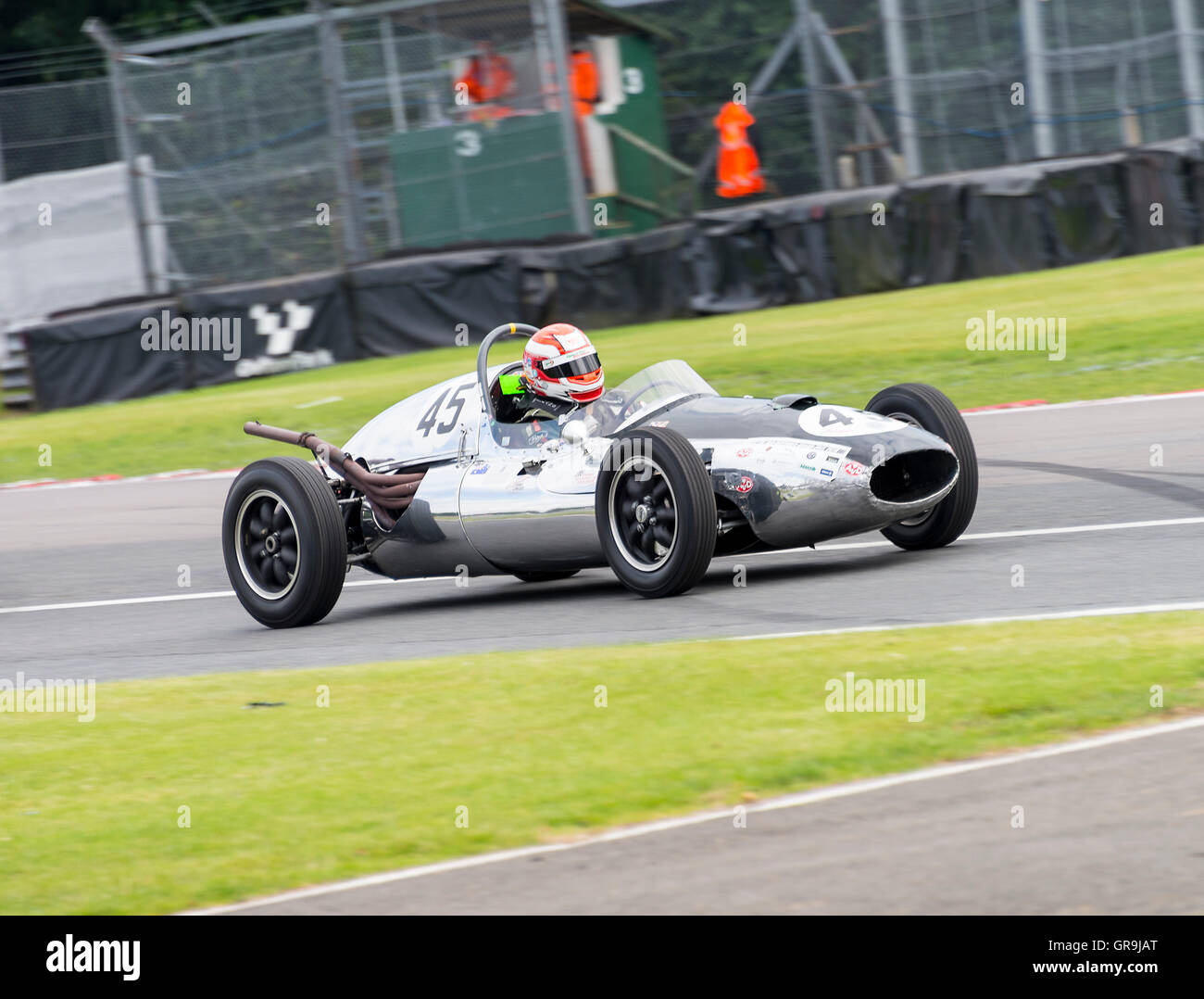 Cooper Raced Train Cooper T45 Historic Racing Car in a Race at the Oulton Park Gold Cup ...