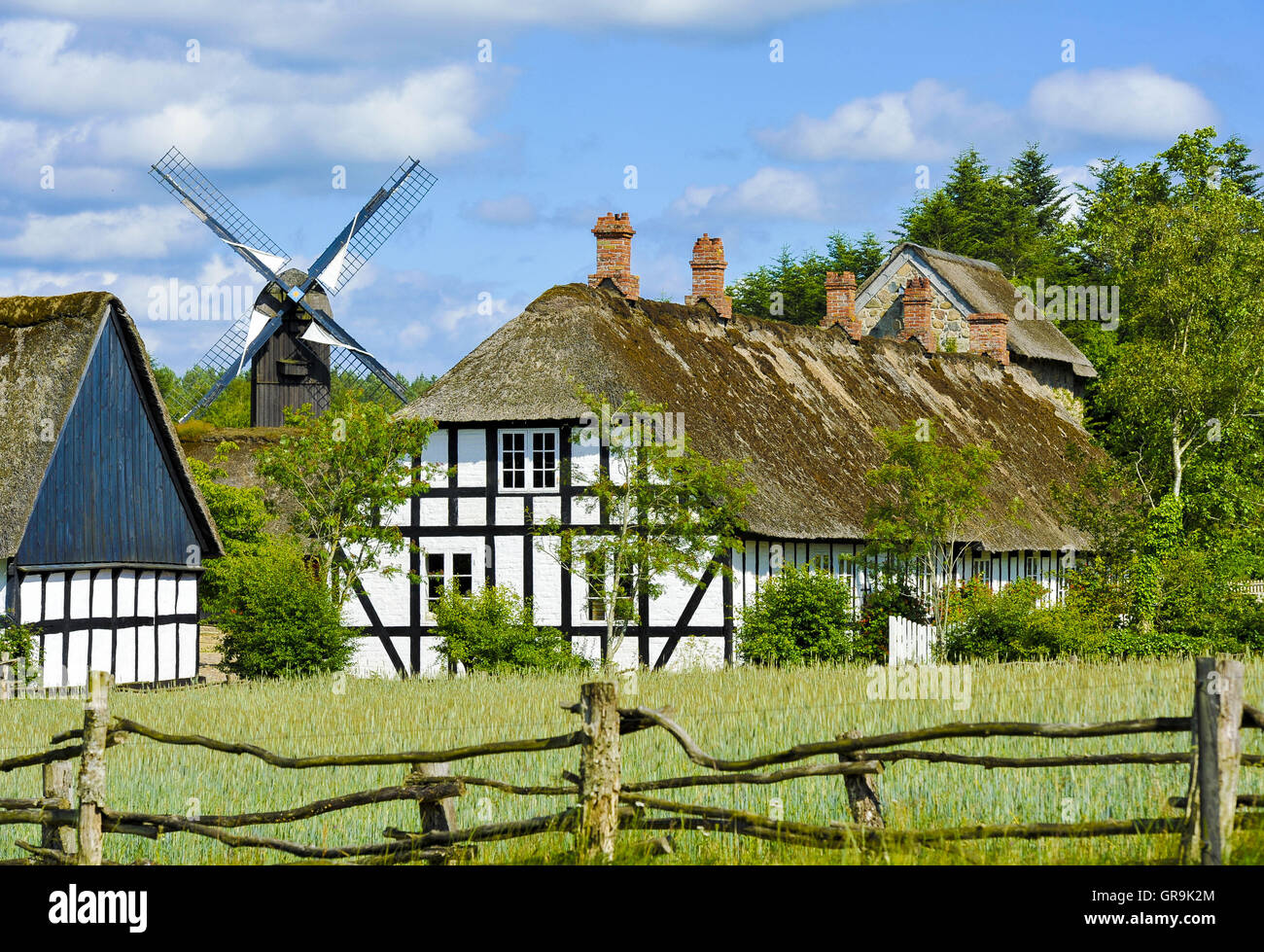 Historic Village, Denmark Stock Photo Alamy