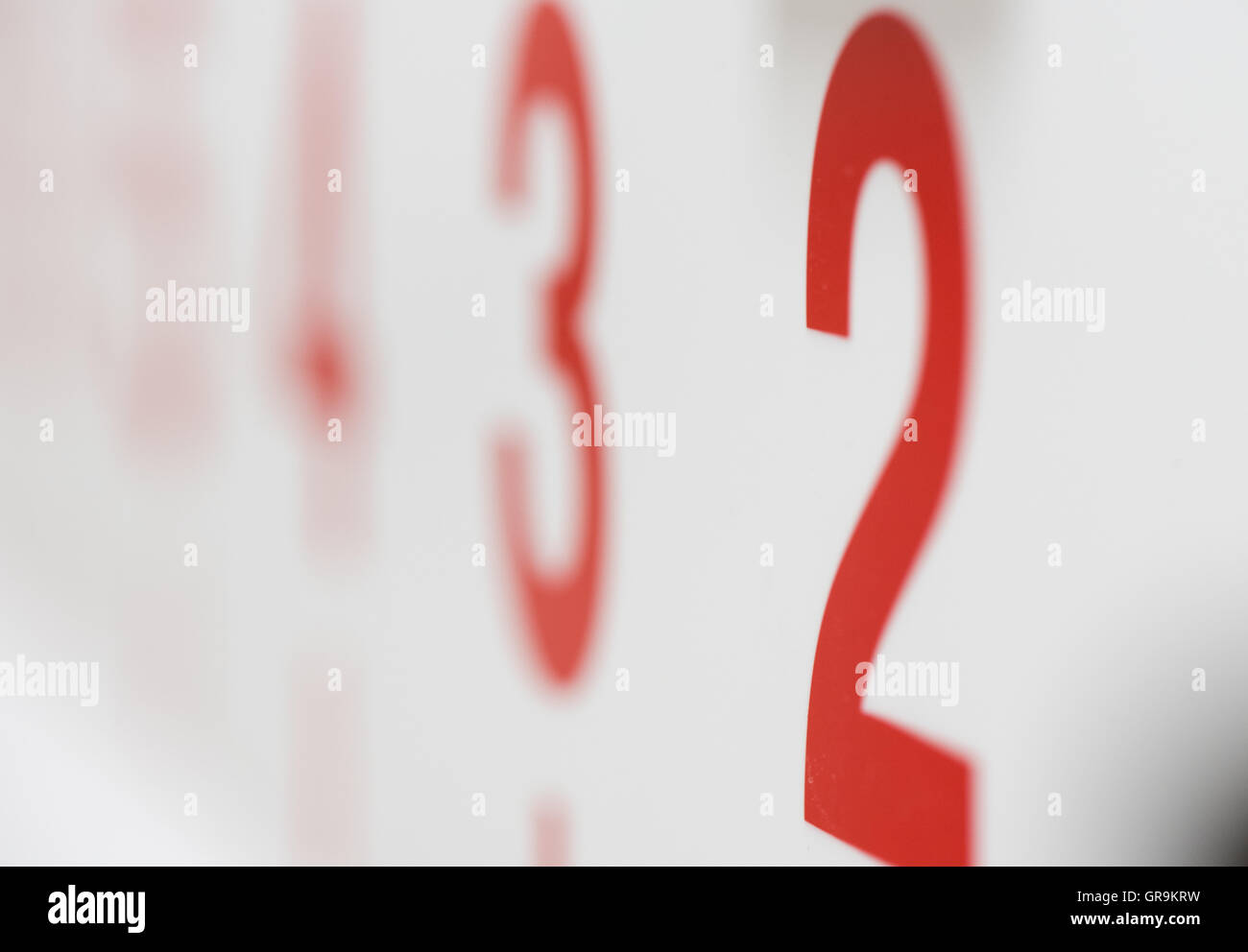 Two Three Four Digits At The Opticians Stock Photo