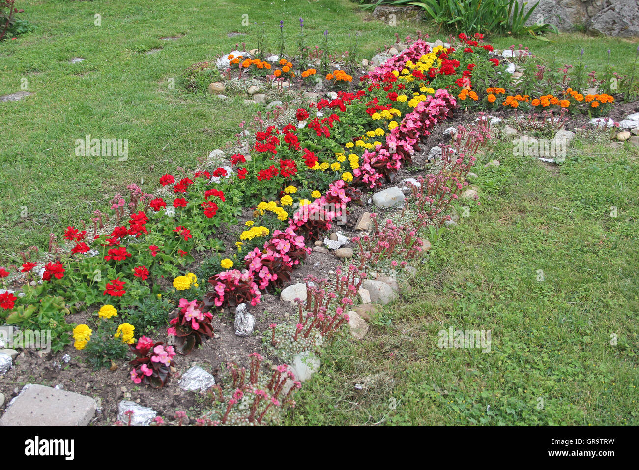 Cross Made Of Flowers