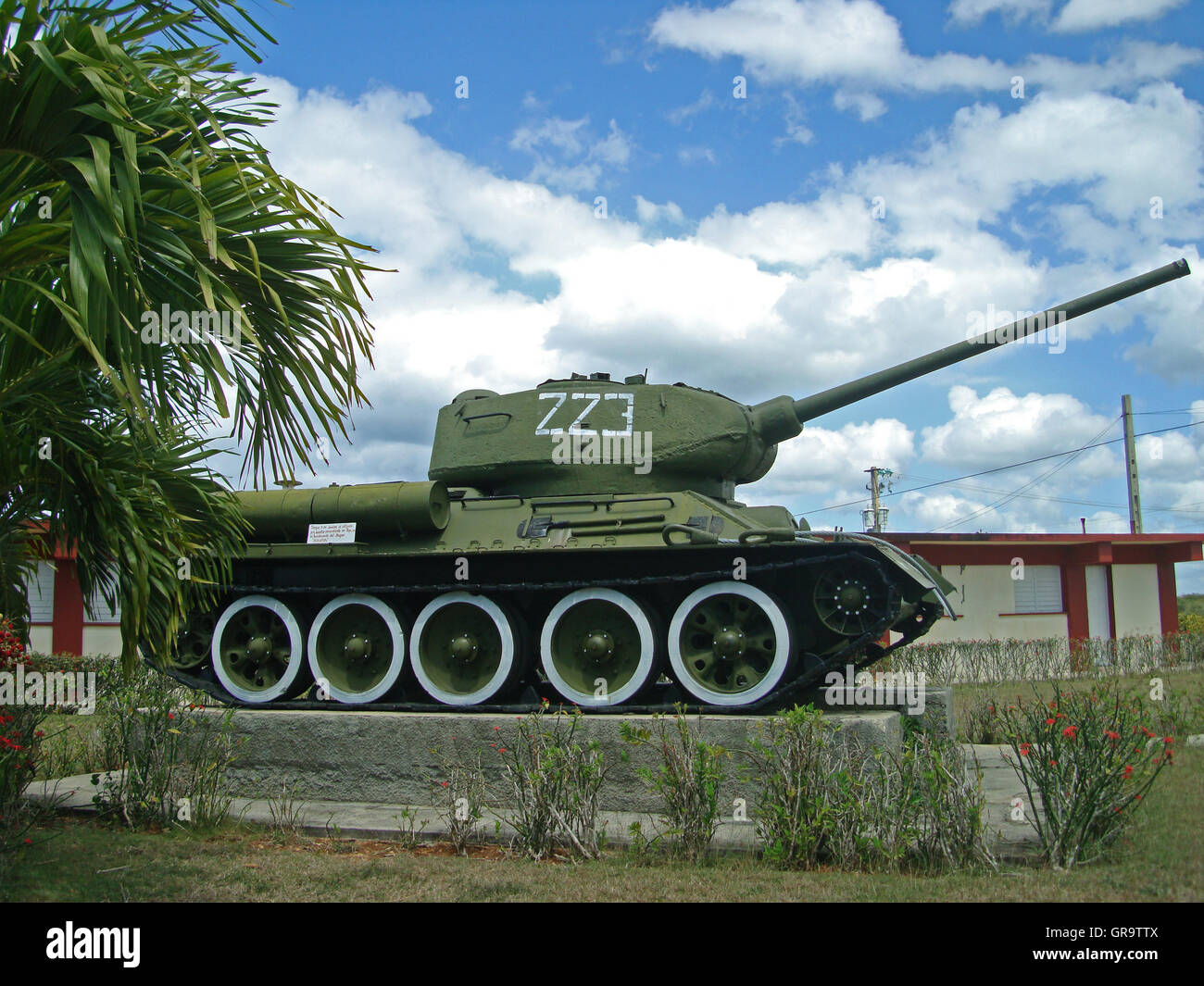 Tank At The Military Museum Giron, Pig Bay Invasion, Cuba Stock Photo