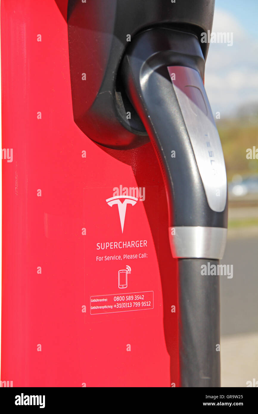 Charging Station For Electric Vehicles Stock Photo