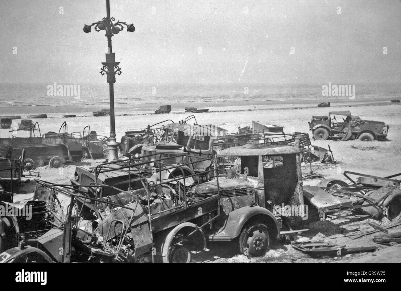 Demolitions In 1940 In Belgium By World War Ii Stock Photo