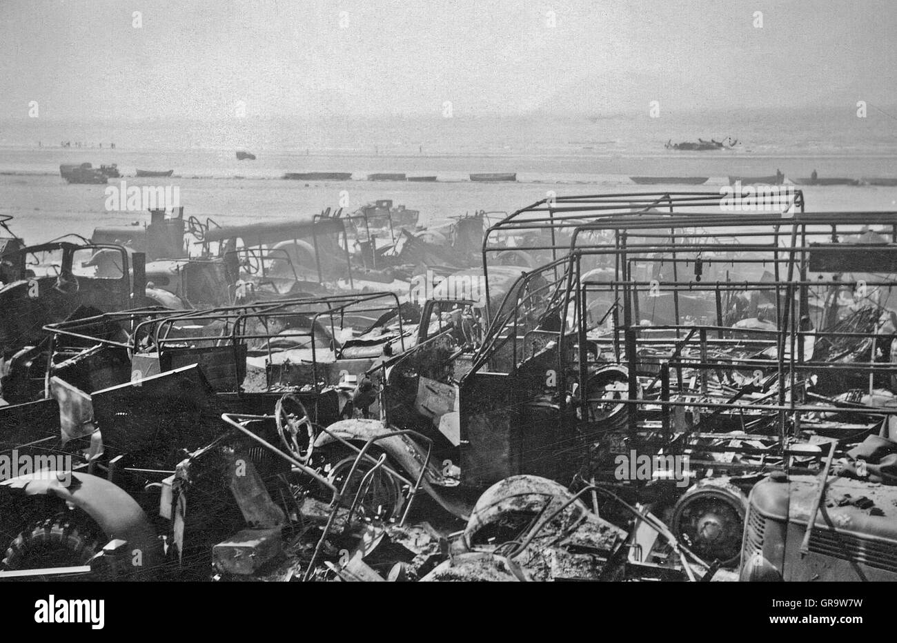 Destruction In World War Ii In 1940 In Belgium Stock Photo