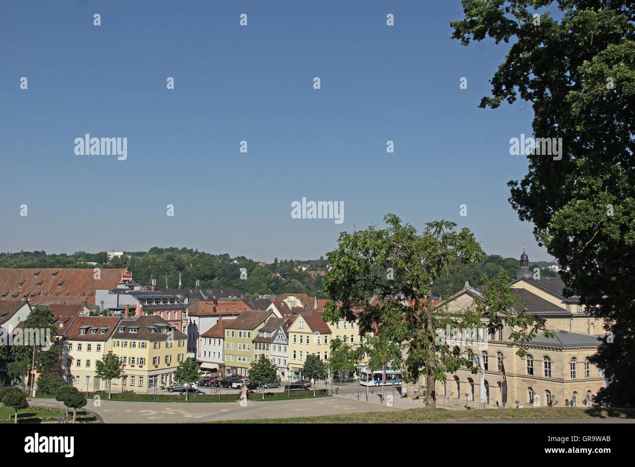 From Hofgarten Coburg In Coburg In Bavaria Downtown Stock Photo