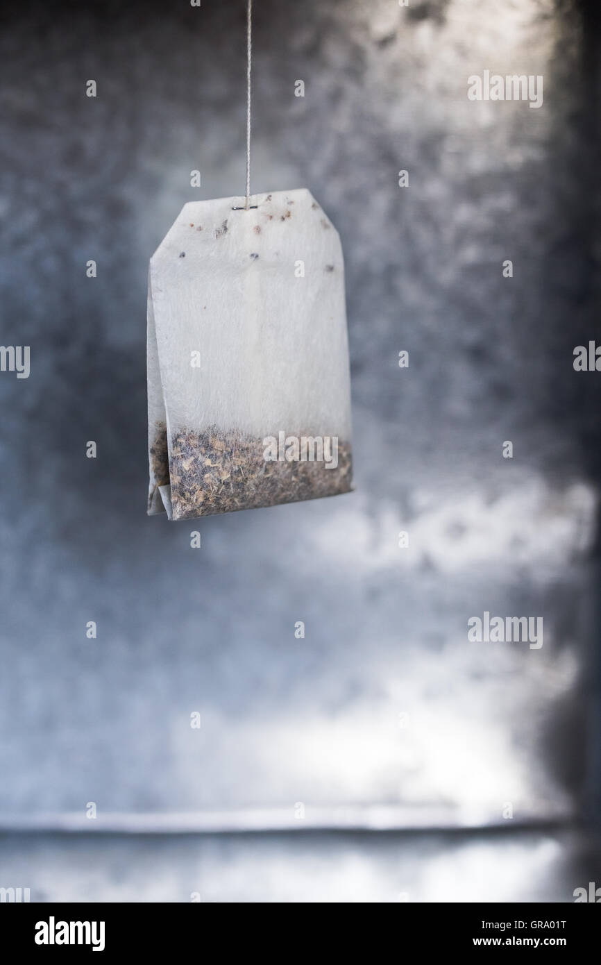 Floating Tea Bag Stock Photo Alamy