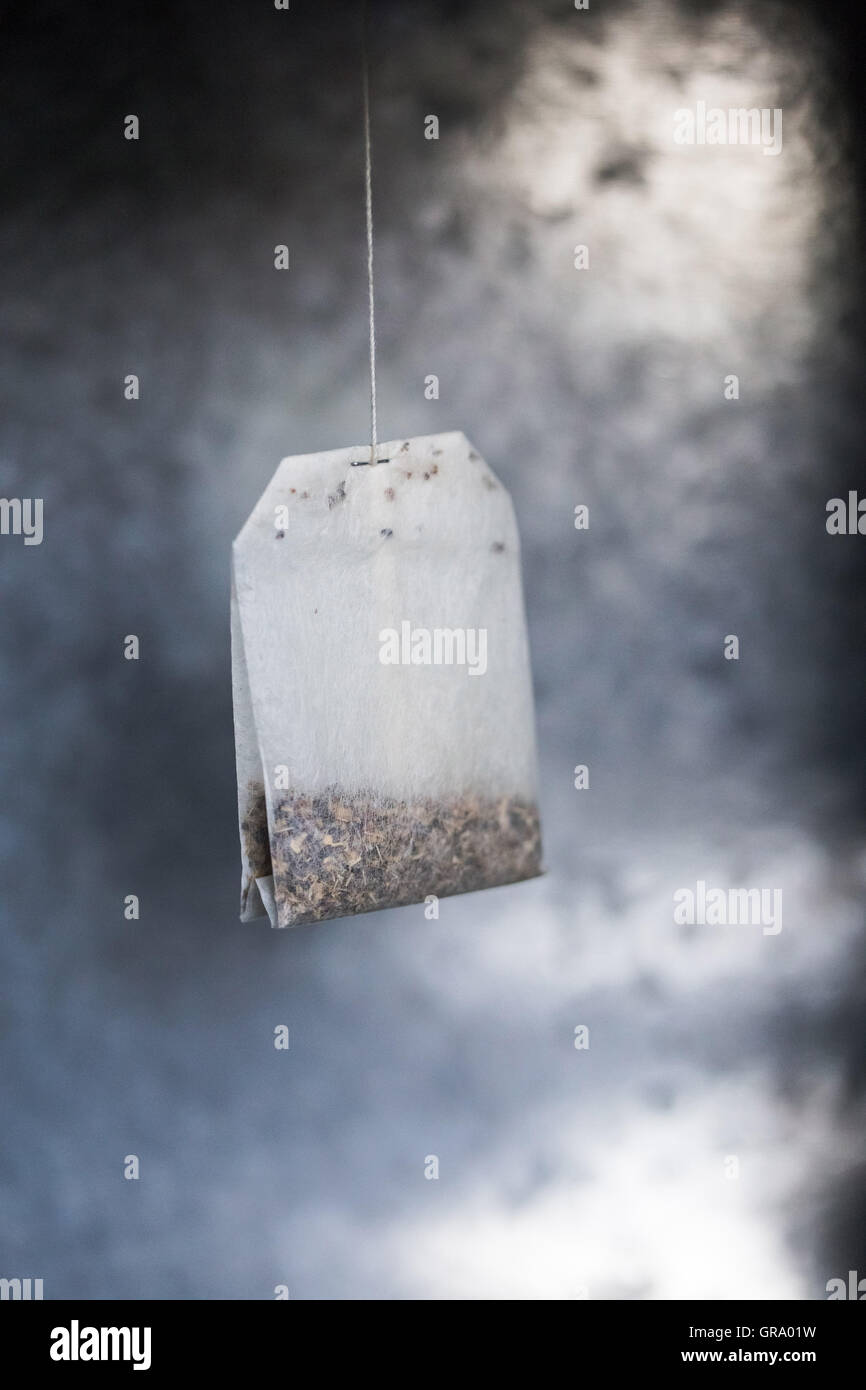 Floating Tea Bag Stock Photo Alamy