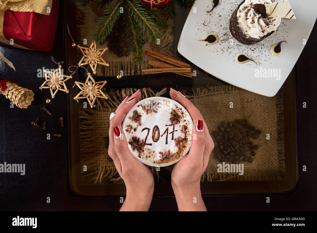 new year coffee Stock Photo - Alamy