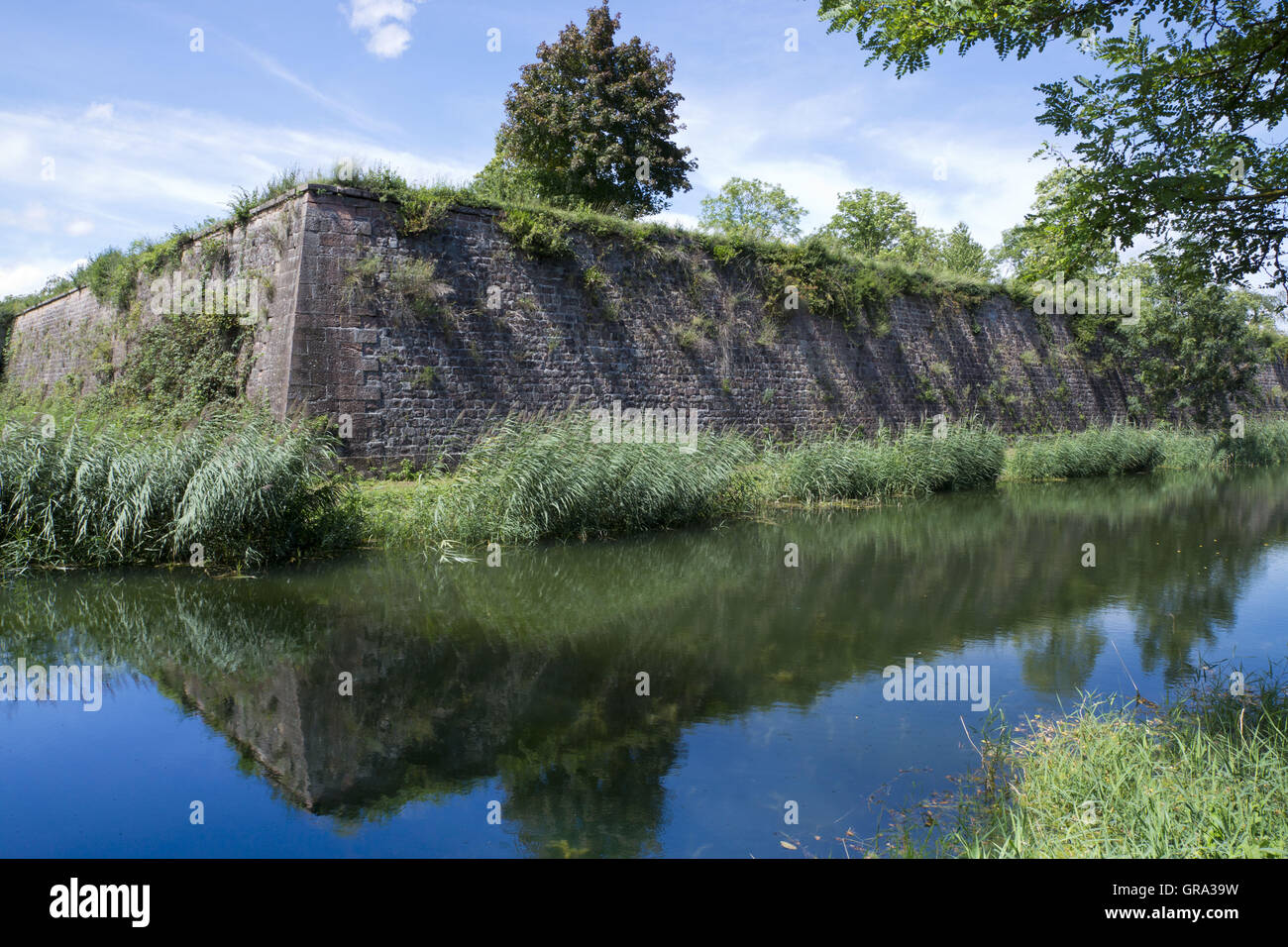 Fortifications Of Vauban, Unesco World Heritage Site, Neuf-Brisach, Alsace, France, Europe Stock Photo