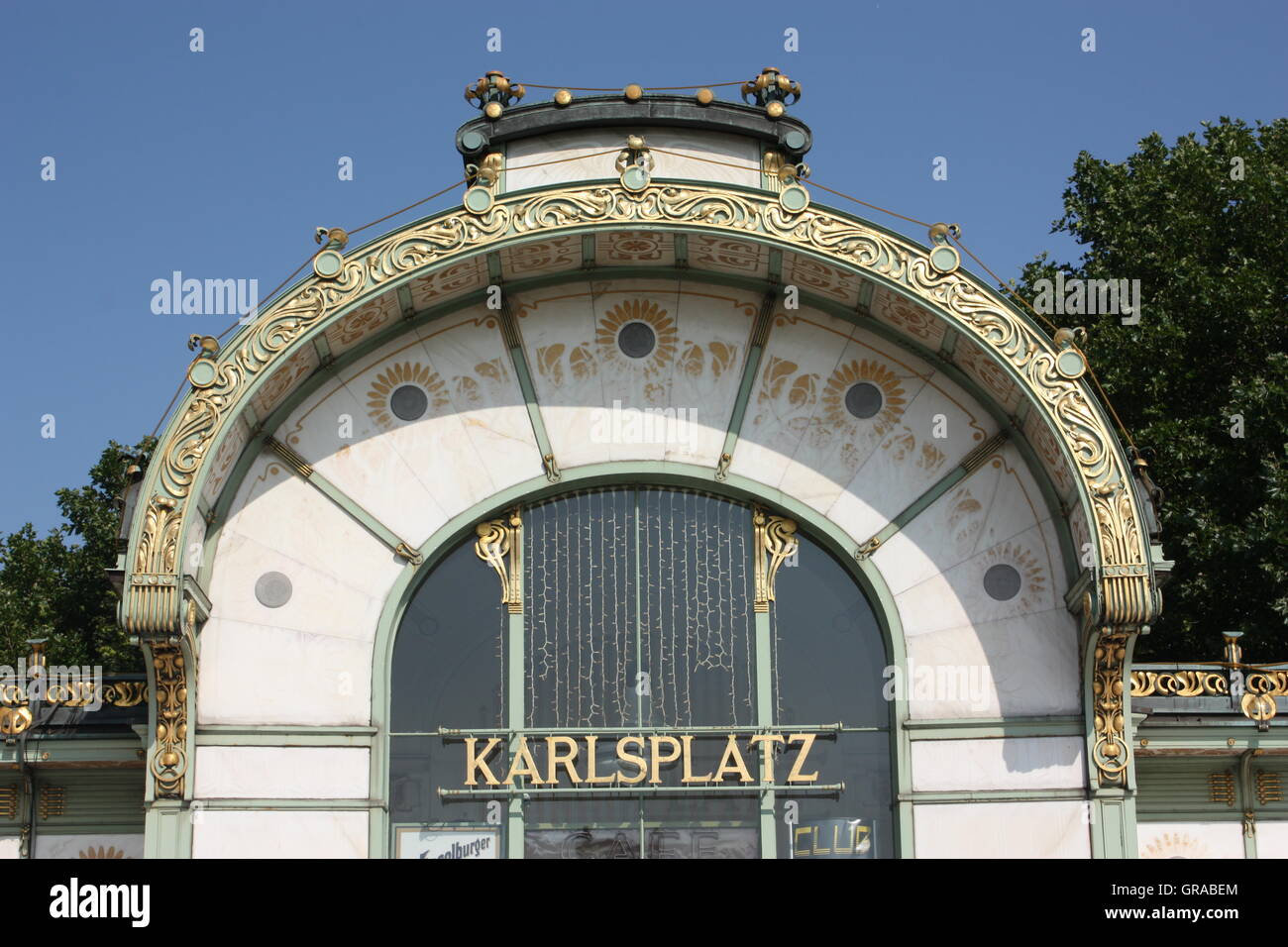 Otto Wagner Pavilion Karlsplatz, Vienna, Austria Stock Photo - Alamy