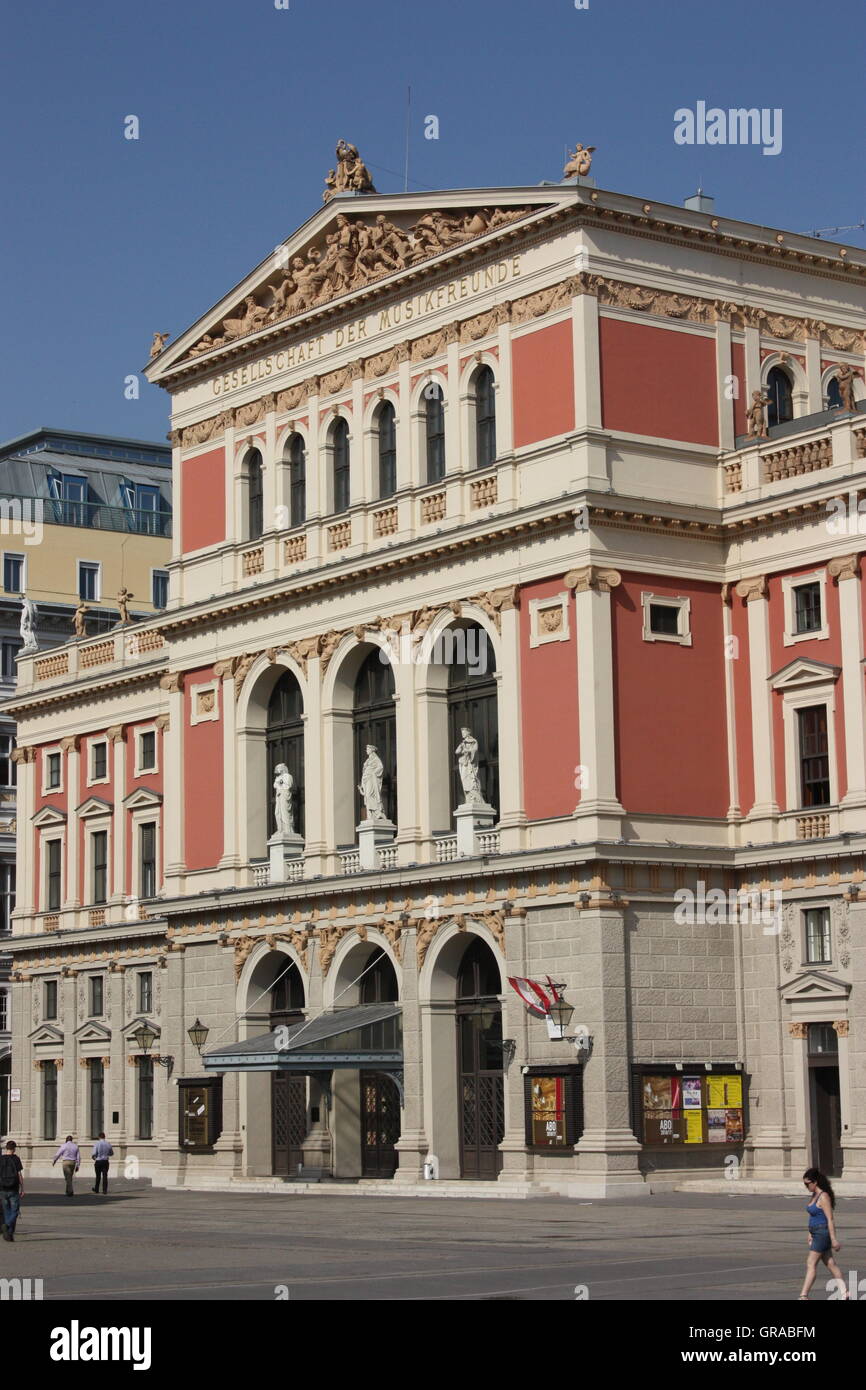 Gesellschaft der Musikfreunde in Wien, Austria Stock Photo