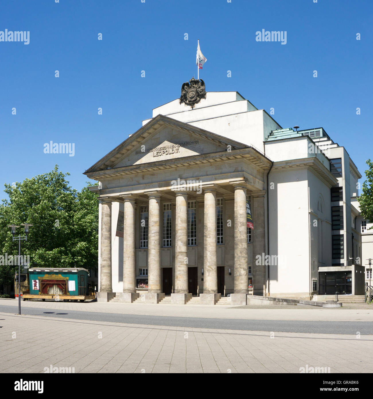 Landestheater Theatre Detmold, Ostwestfalen-Lippe, North Rhine-Westphalia, Germany, Europe Stock Photo