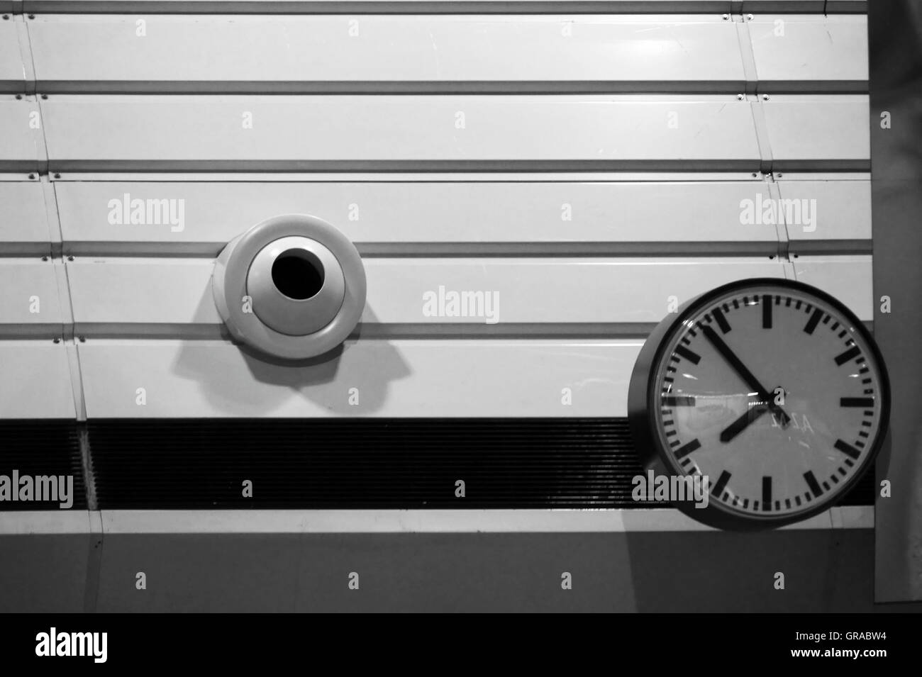 Time clock stamp Black and White Stock Photos & Images Alamy