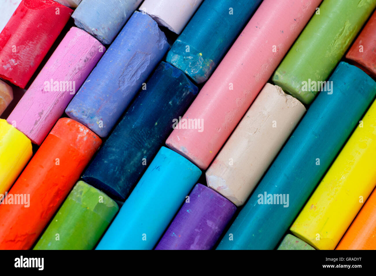 Colored pastel chalks Stock Photo Alamy
