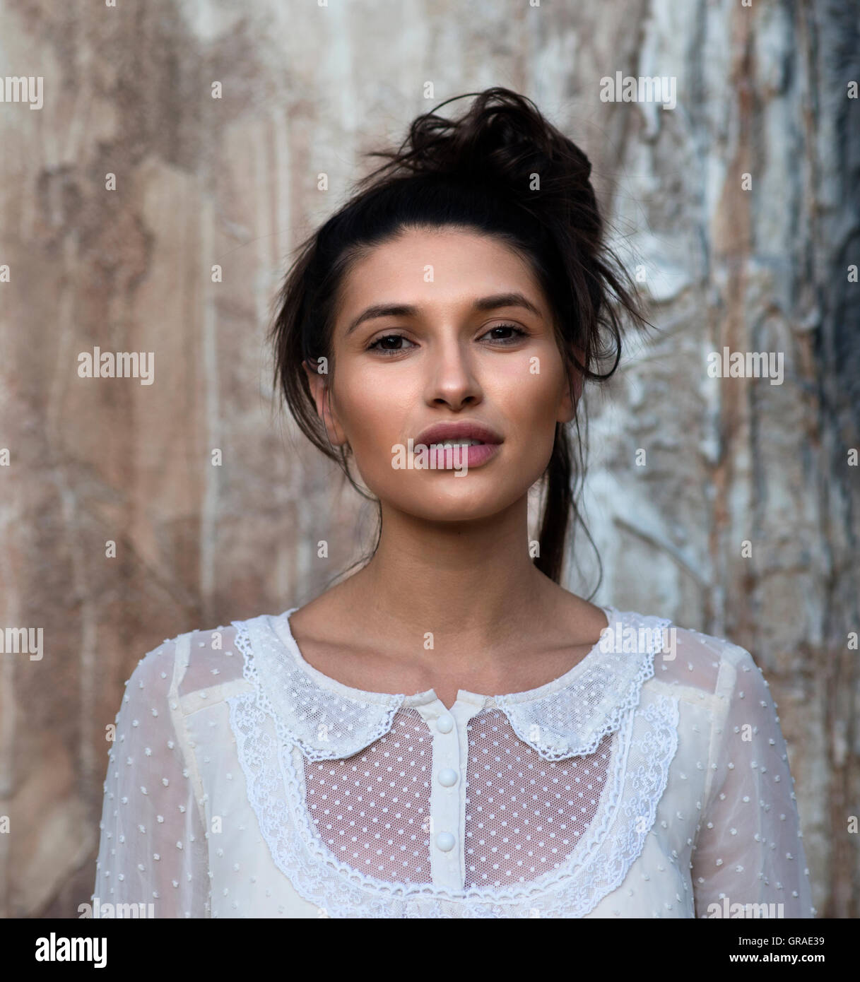 Portrait of the pretty young woman Stock Photo - Alamy
