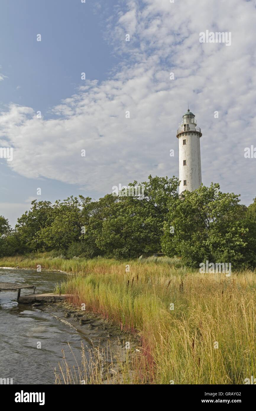 Lighthouse Lange Erik At The Northern Tip Of Öland, Sweden, At The ...