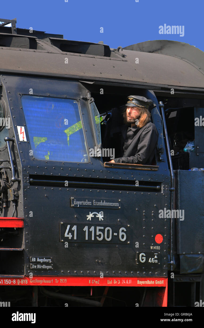 Steam train driver germany hi-res stock photography and images - Alamy