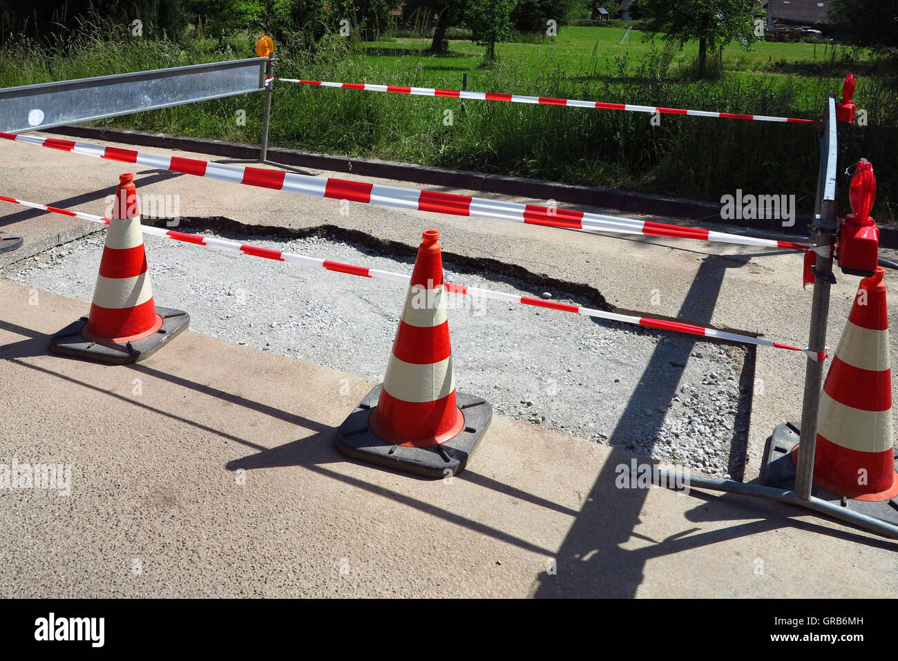 Construction Road Stock Photo