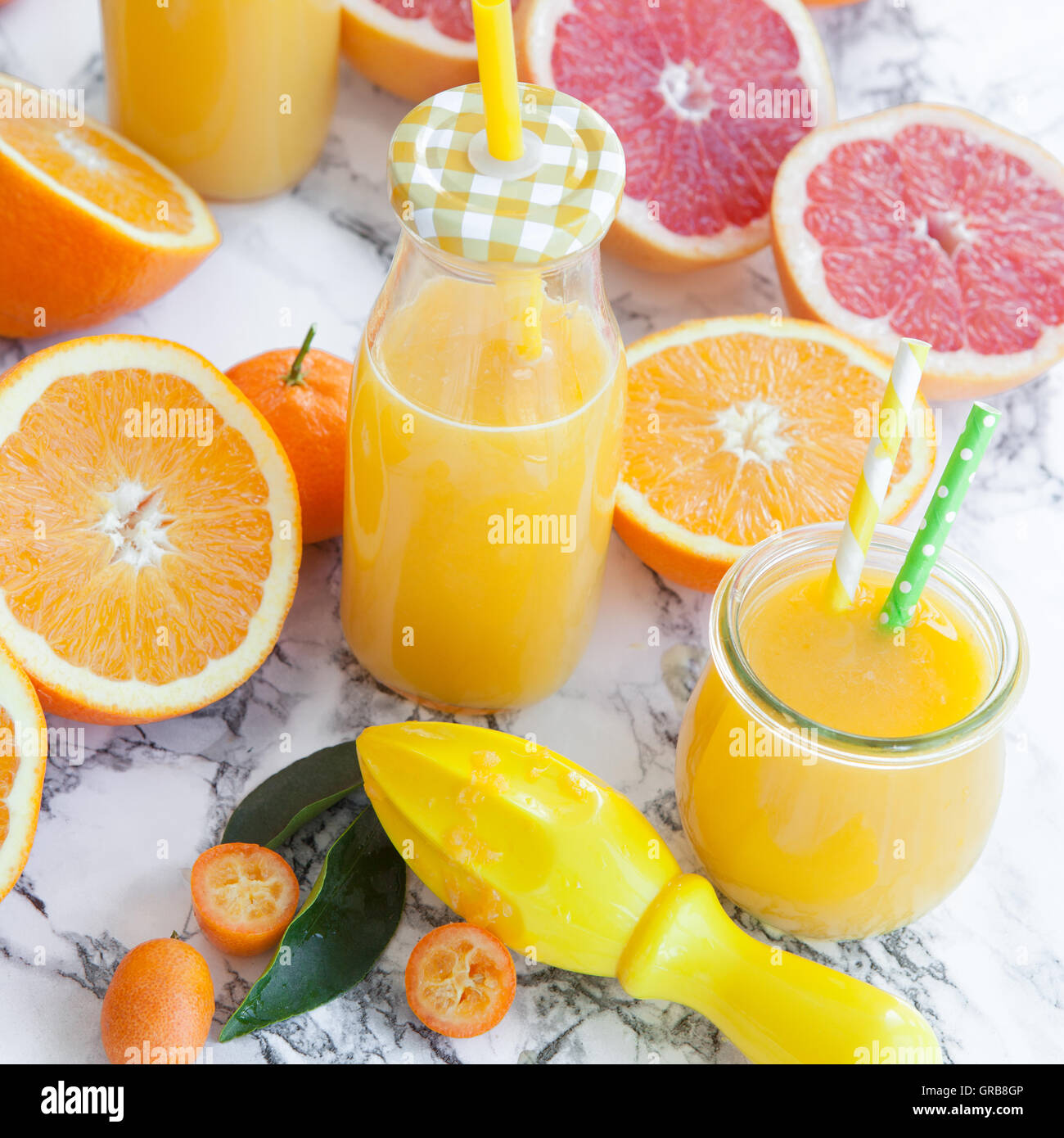 Fresh Pressed Juice Stock Photo Alamy