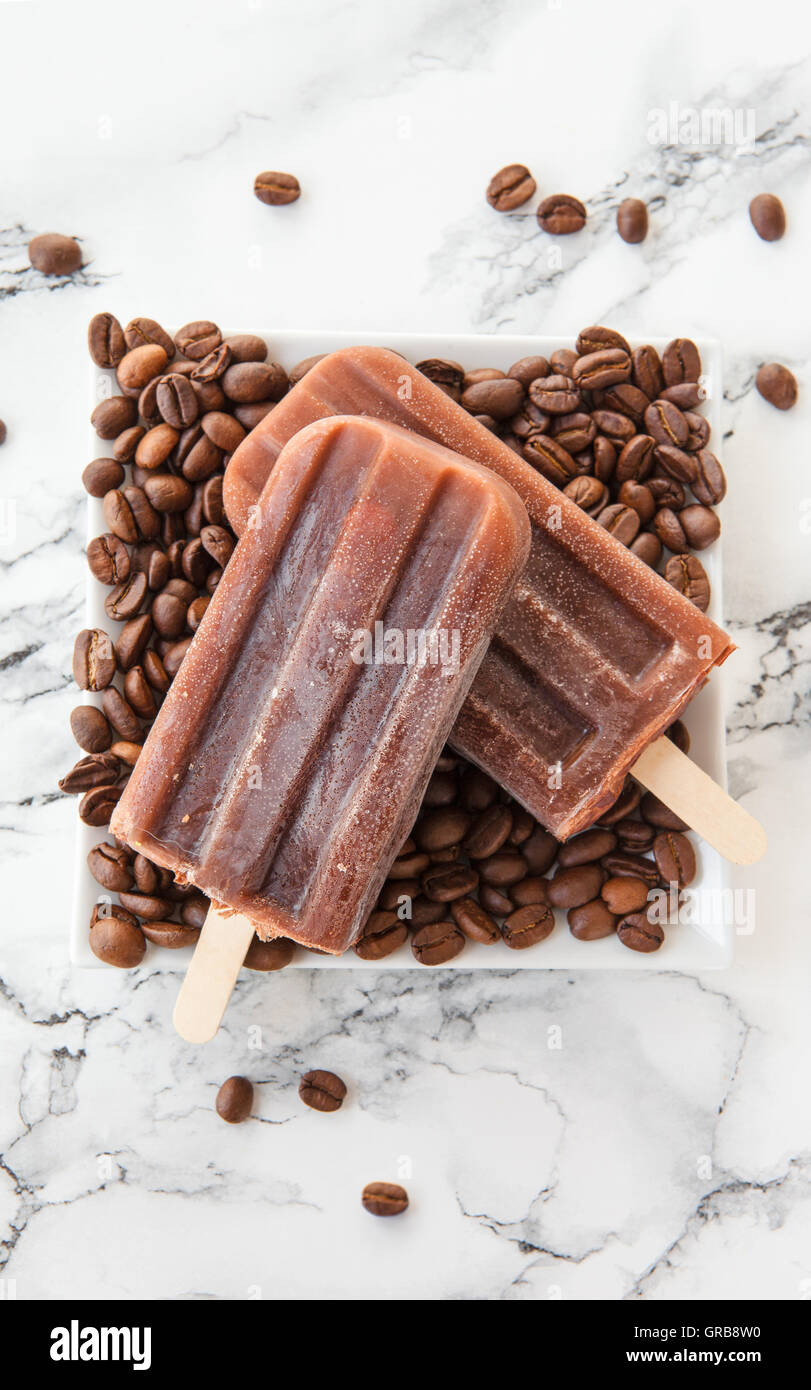Ice Cream Popsicles Stock Photo Alamy
