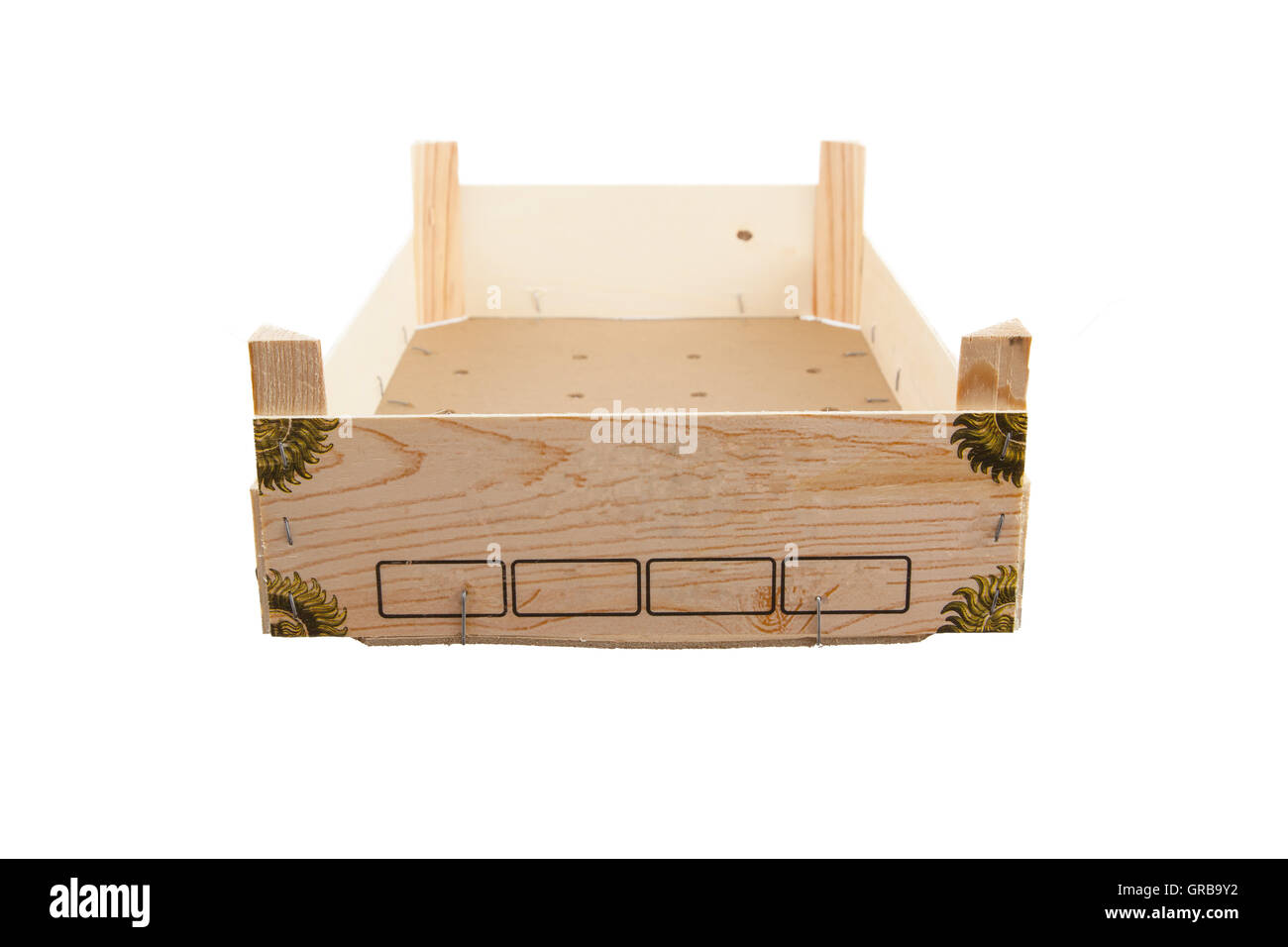 Used wooden crate Stock Photo Alamy