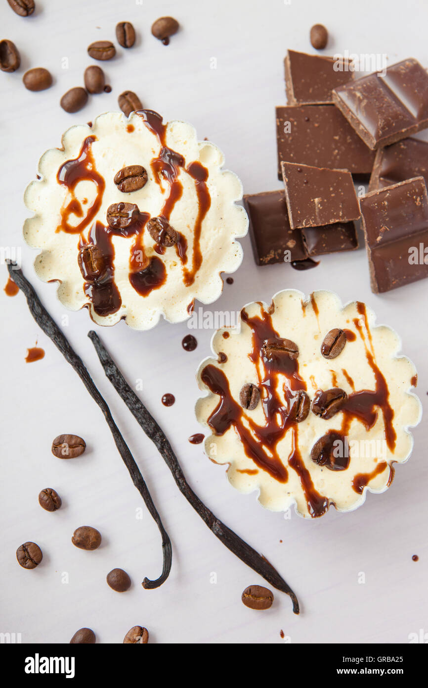 Ice Cream With Espresso Stock Photo Alamy