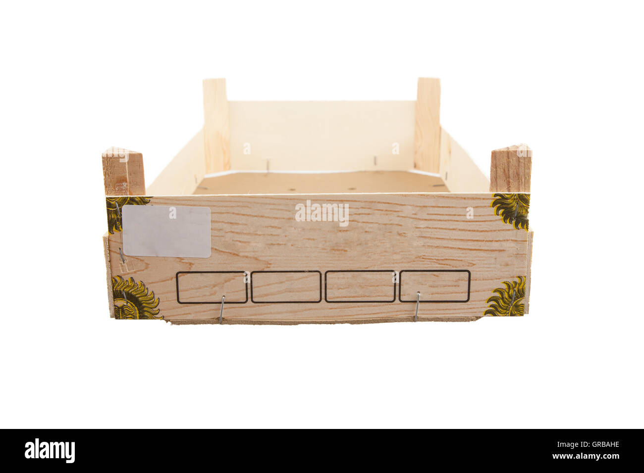 Used wooden crate Stock Photo Alamy