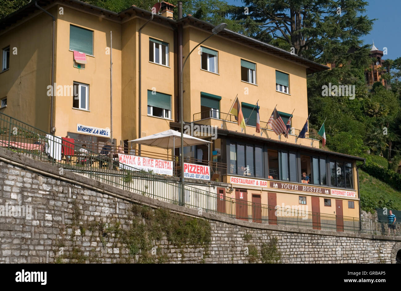 Youth Hostel, Menaggio, Lake Como, Italy Stock Photo - Alamy
