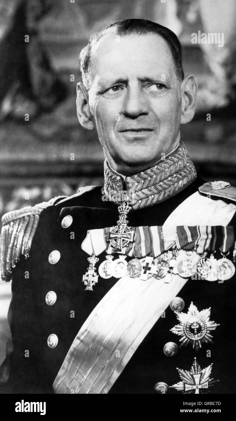 KING FREDERICK IX OF DENMARK (1899-1972) Stock Photo