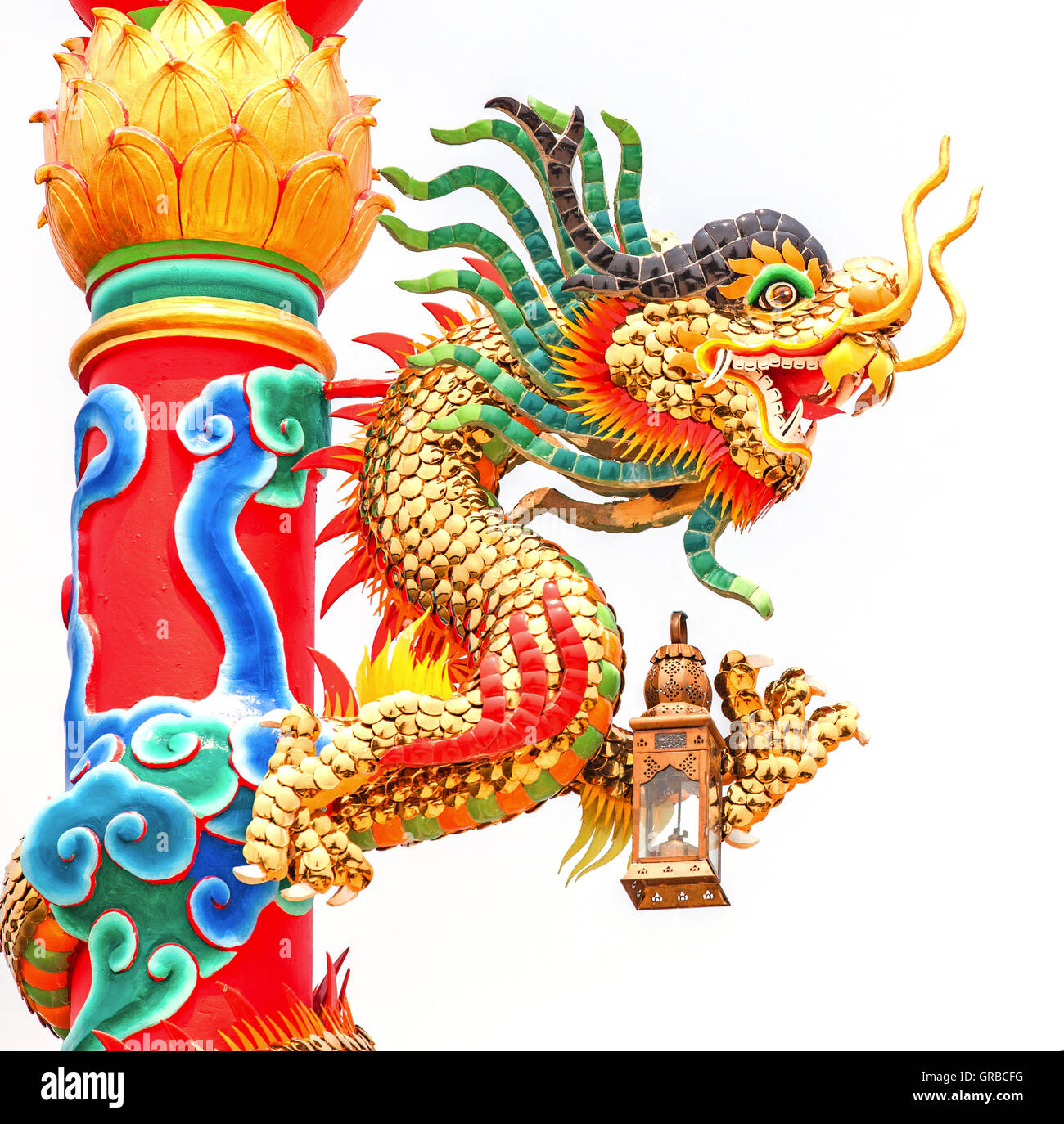 dragon in a Chinese temple Stock Photo - Alamy