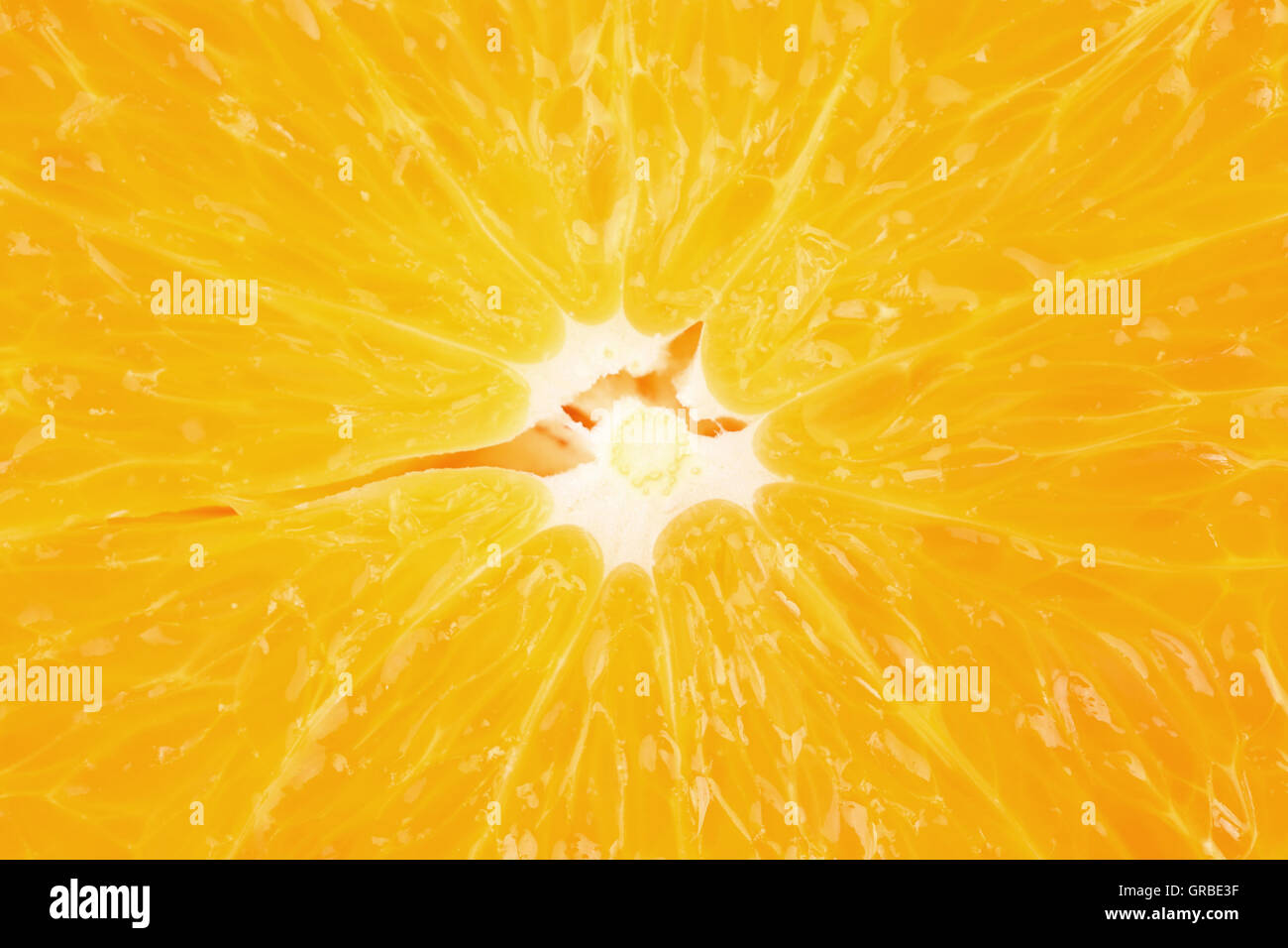 Orange pulp Stock Photo