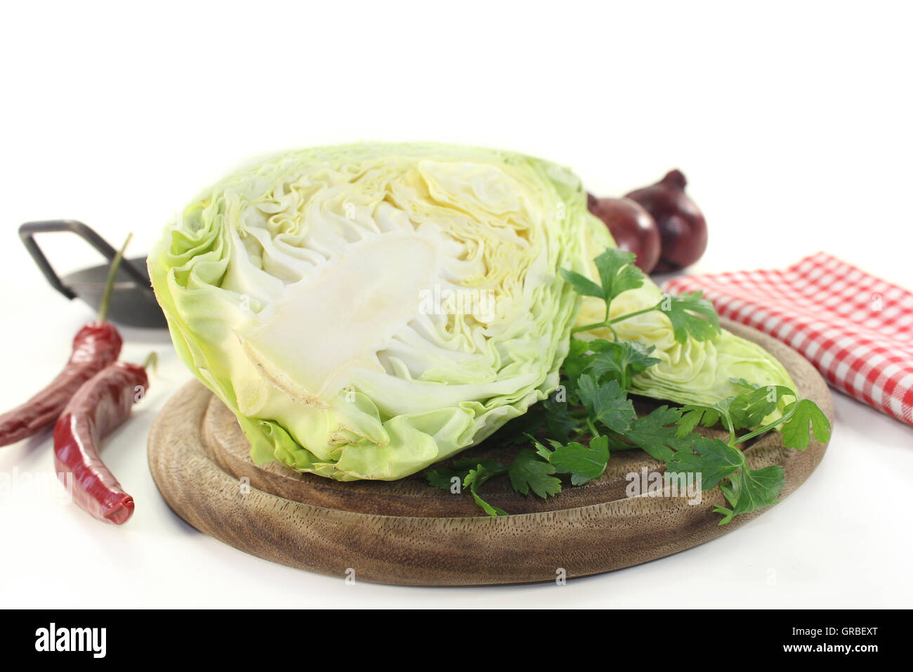sweetheart cabbage Stock Photo