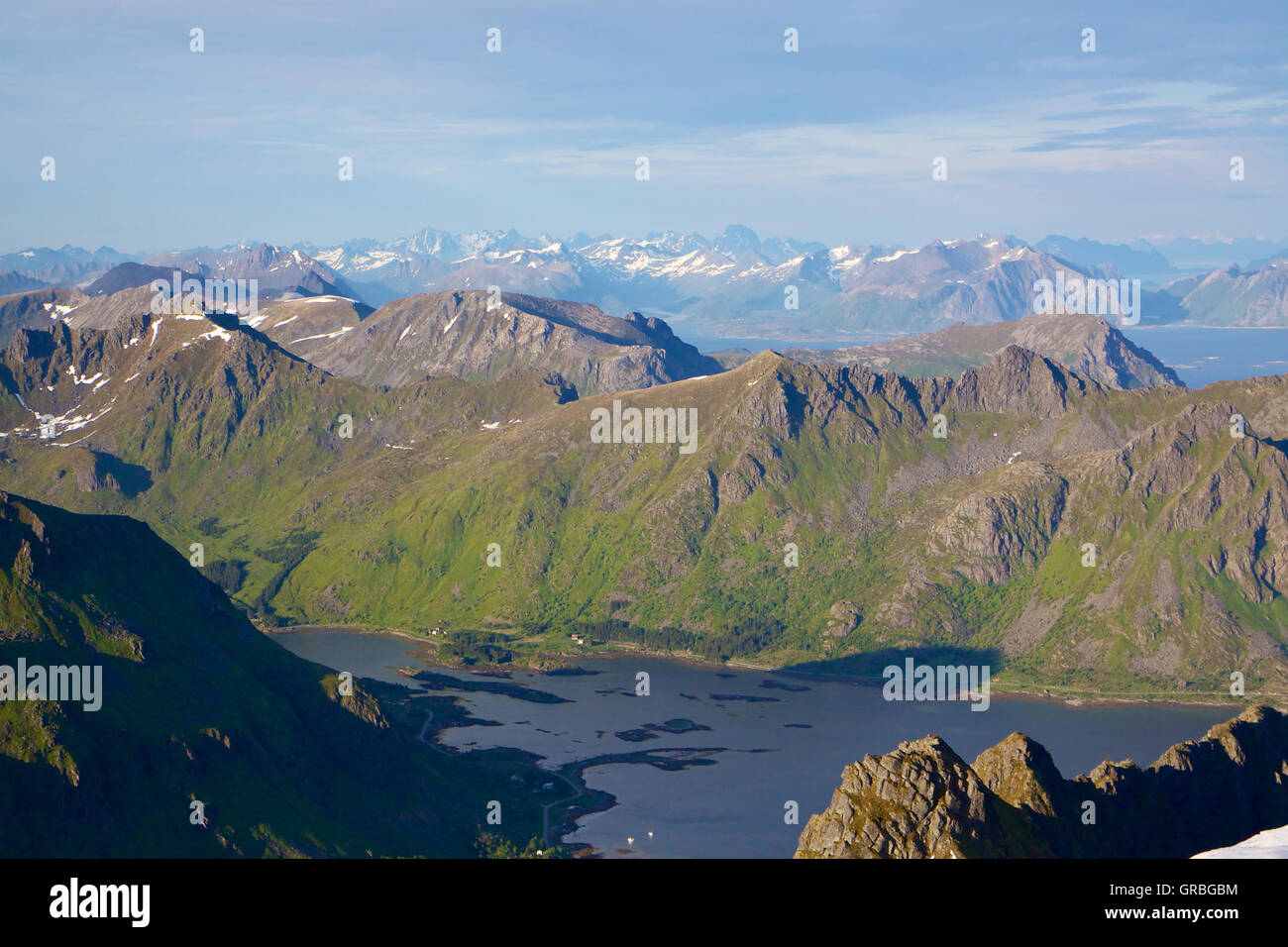 Aerial view of lofoten islands hi-res stock photography and images - Alamy
