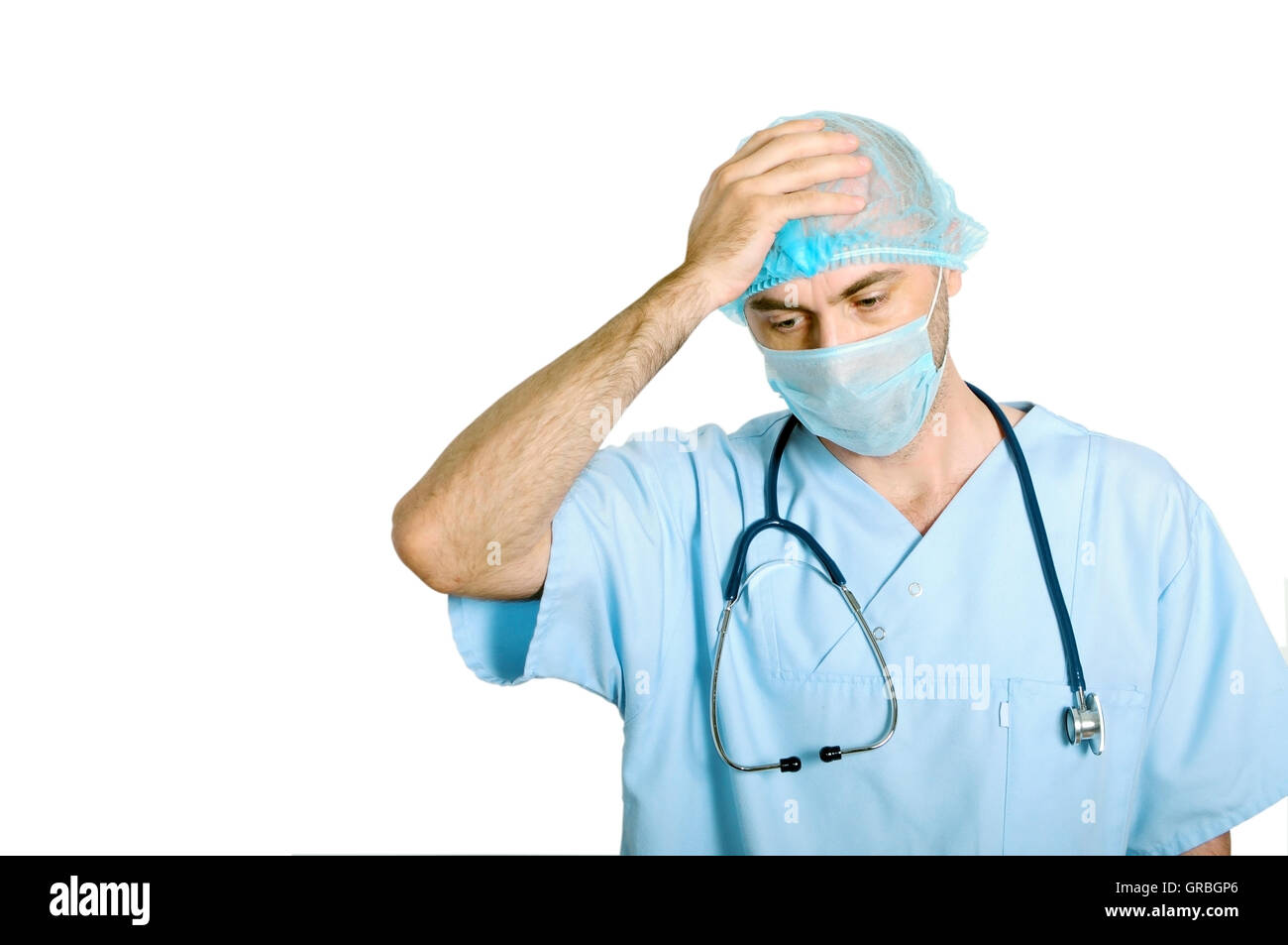 Doctor and sad hi-res stock photography and images - Alamy