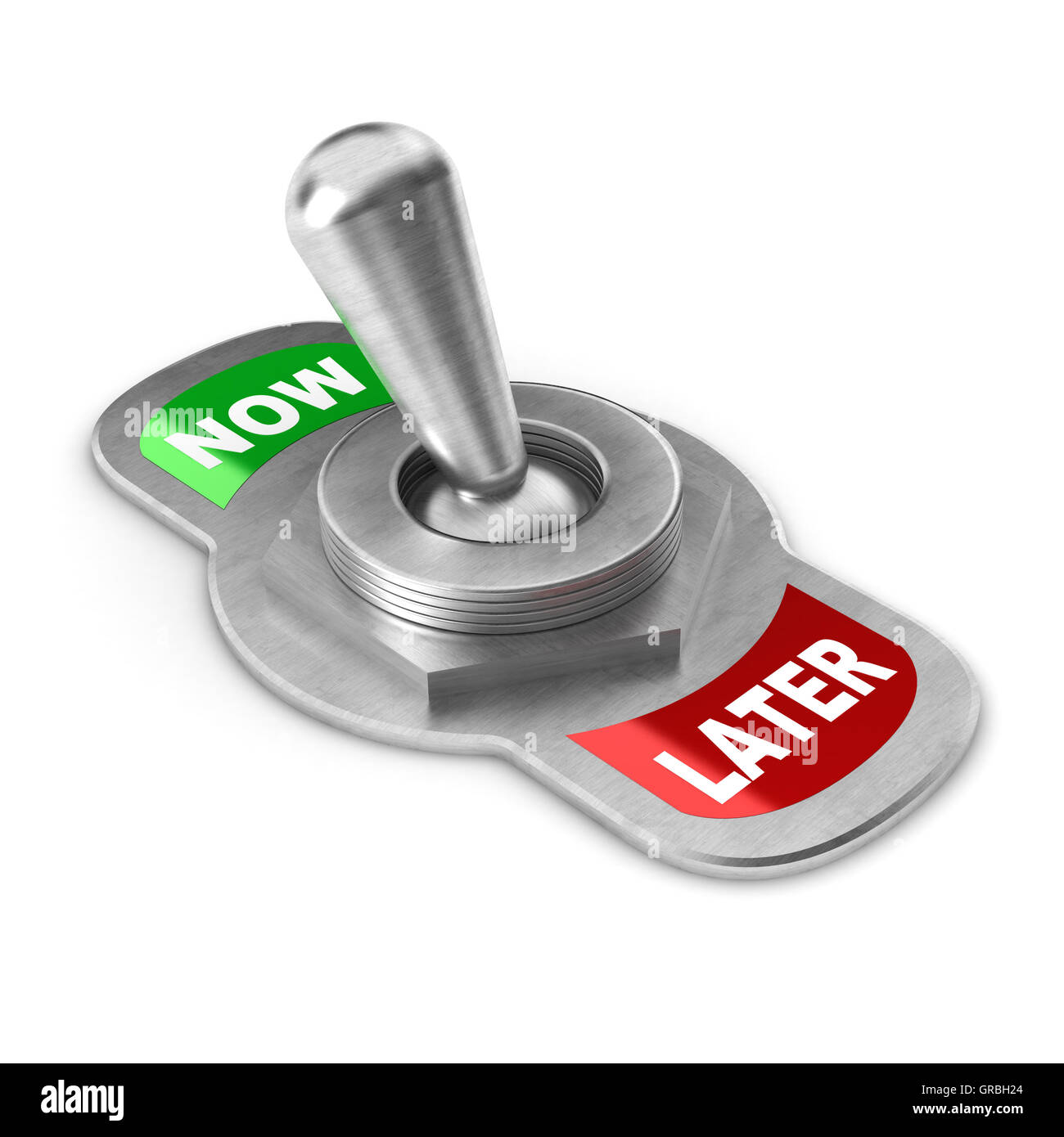 Now vs Later Switch Stock Photo - Alamy