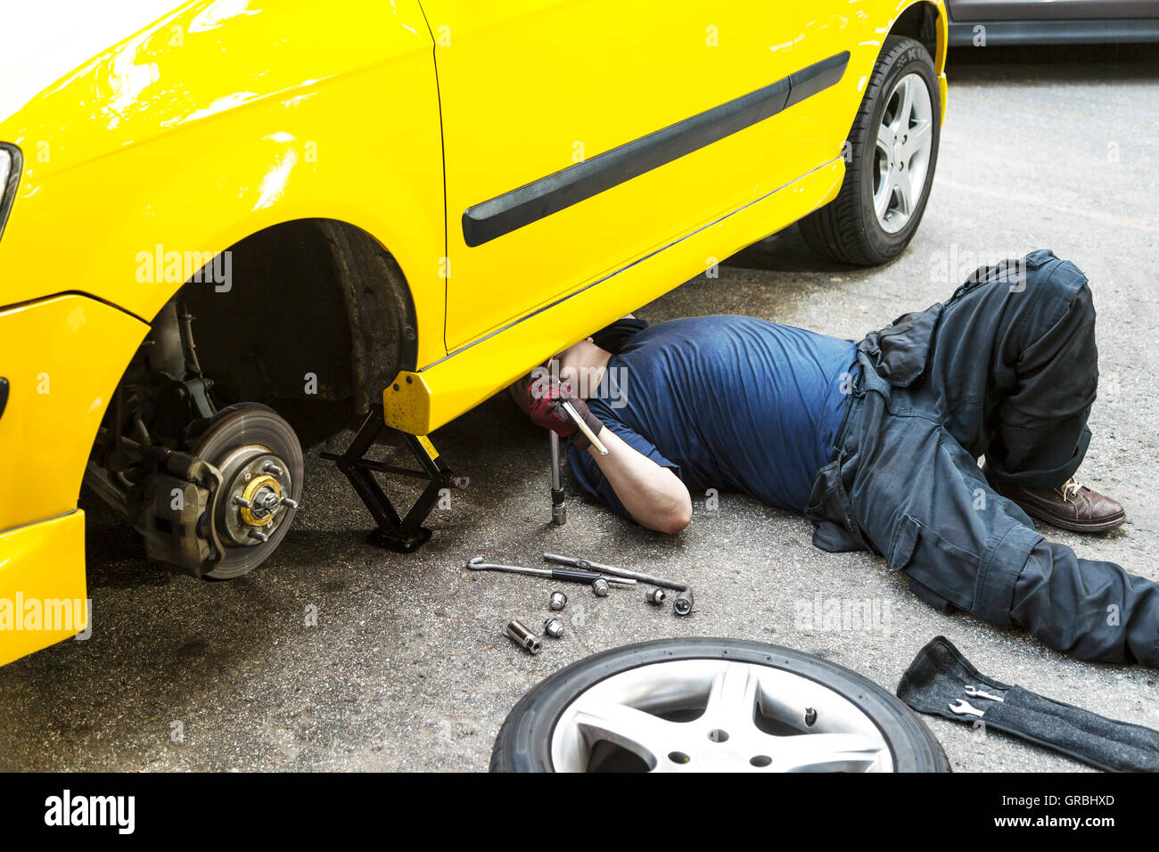 Repairing a motor hi-res stock photography and images - Alamy