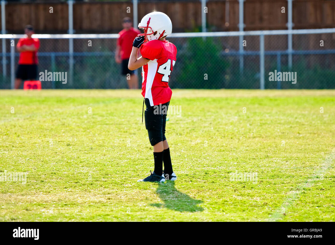 Youth football player Stock Photo Alamy