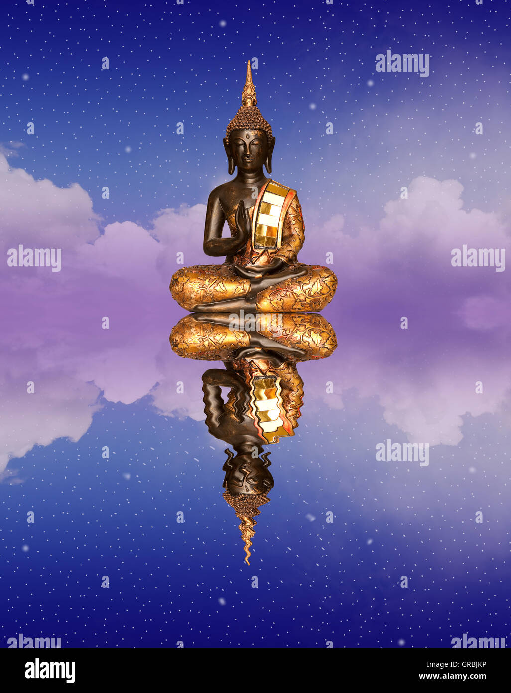 Buddha statue in the sky Stock Photo - Alamy