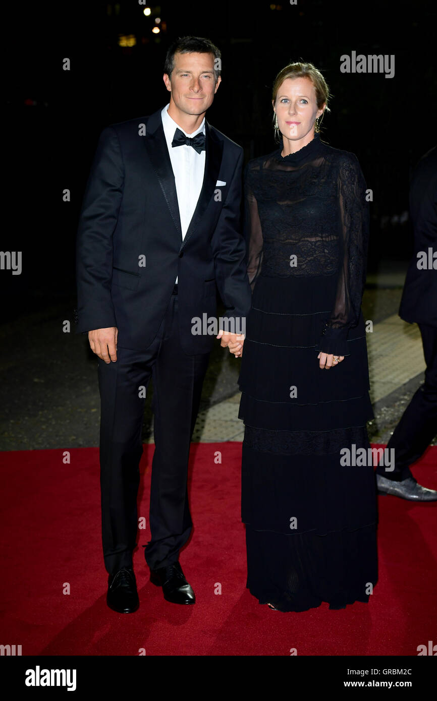 Bear Grylls and wife Shara Grylls arriving at the GQ Men of the Year