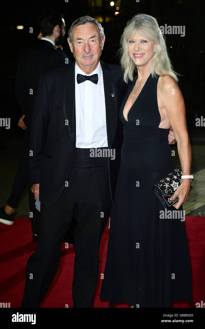 Nick Mason and Nettie Mason arriving at the GQ Men of the Year Awards ...