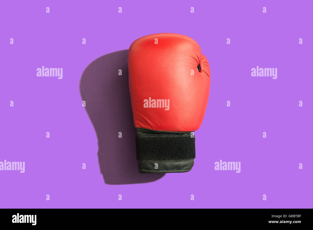 Lonsdale Boxing Glove, Hanging, Red, Copy Space, Sport, Dark