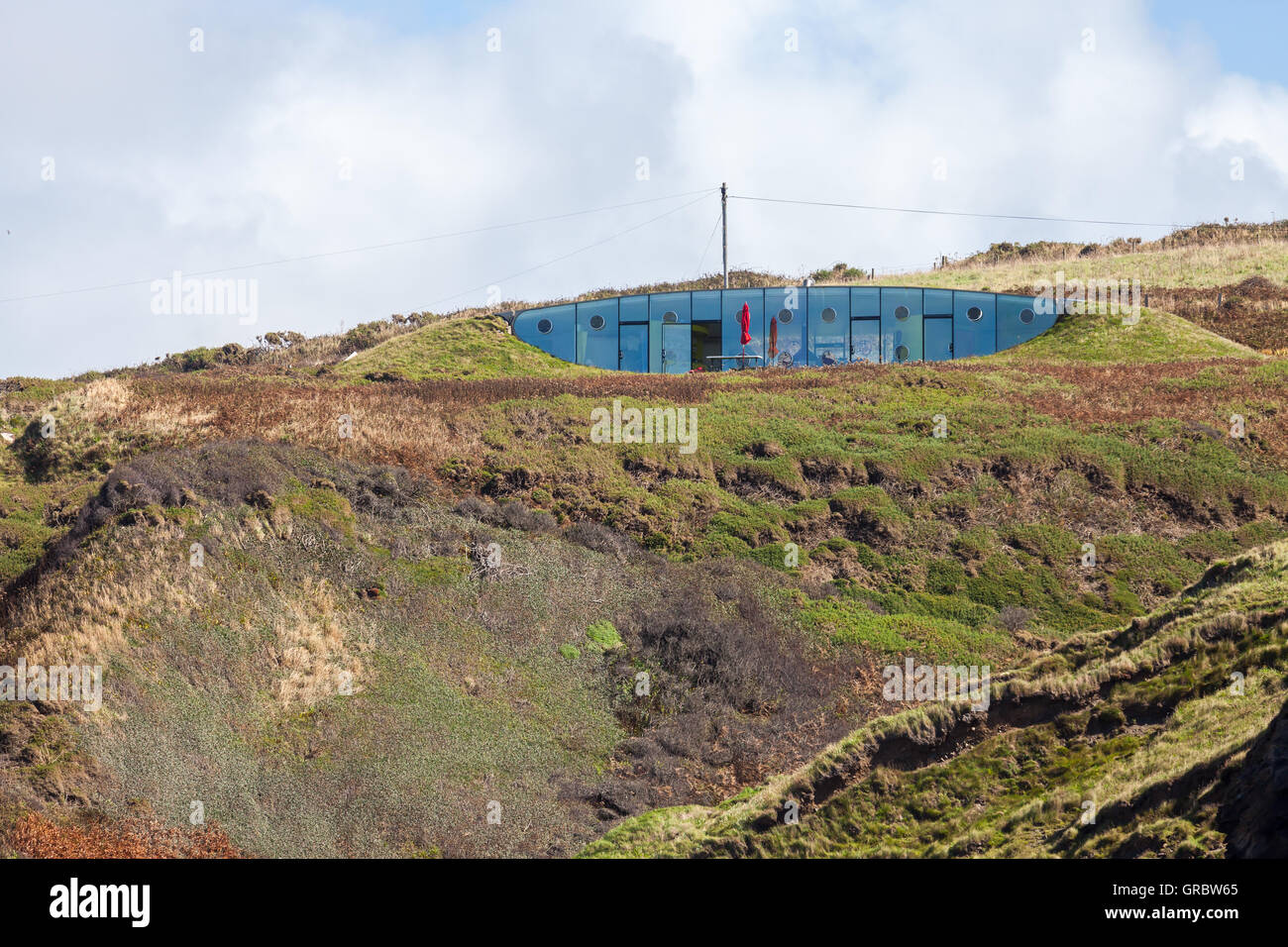 Eco house built underground at Druidstone, Pembrokeshire, Wales Stock Photo Alamy