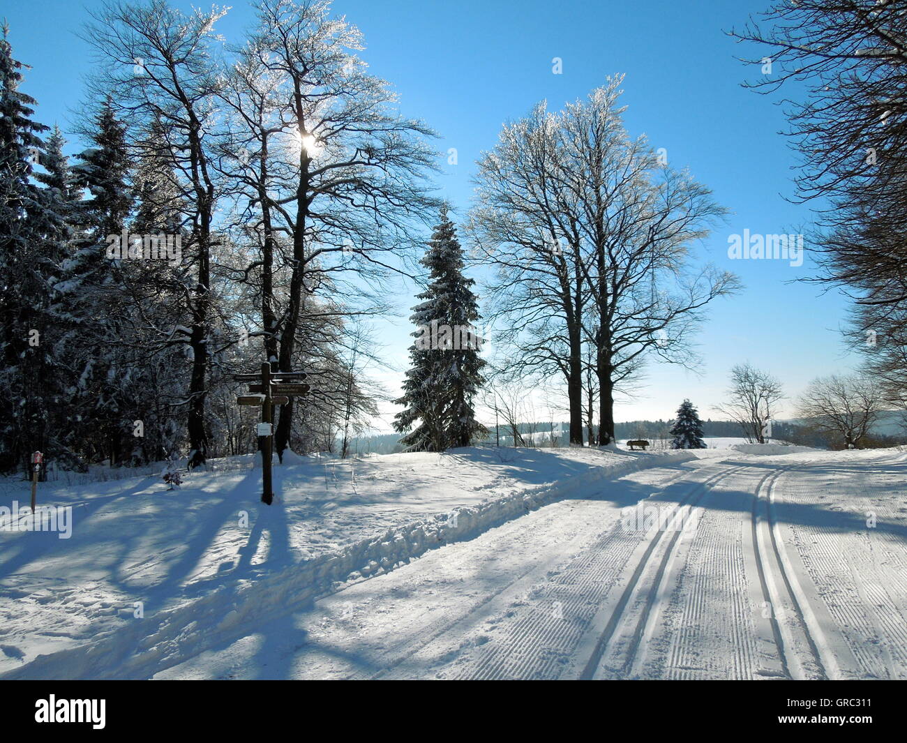 Winter Time In The Hart Mountains Stock Photo