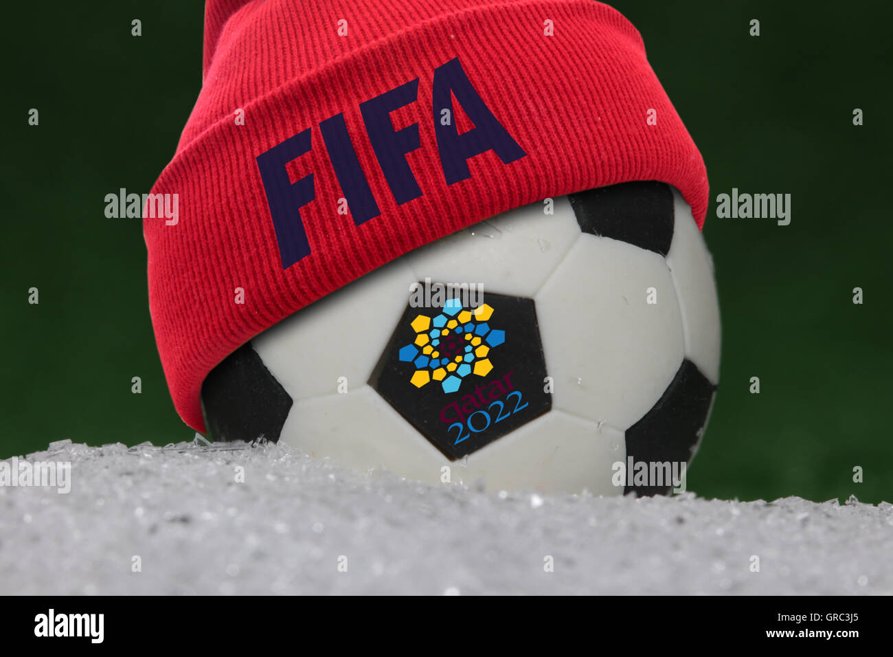 It featured eleven colours, representing each player of a team on the pitch and the eleven official languages of south africa. World Cup 2022 Ball . Soccer Ball With Beanie And Logos Of Fifa And Soccer World Cup Qatar 2022 Stock Photo Alamy