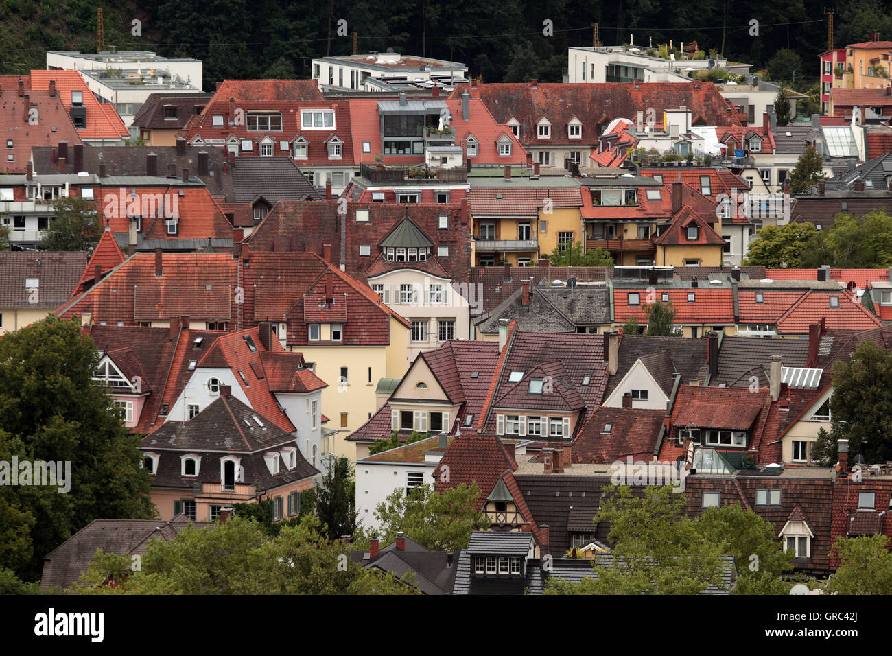 Private Housing In Freiburg Stock Photo Alamy