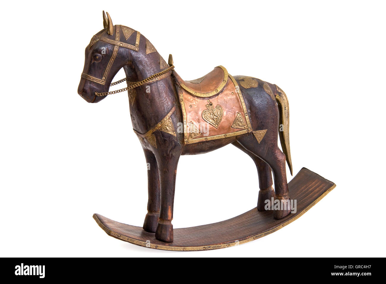 Horse Of Wood Stock Photo - Alamy