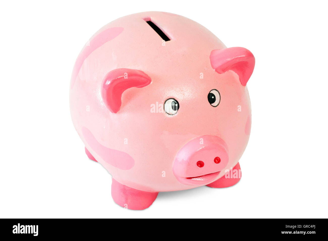 Generic Pink Piggy Bank Isolated On White Background Stock Photo - Alamy