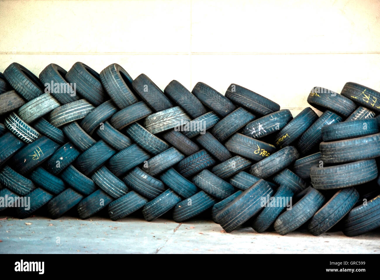 Used Tires 3 Stock Photo